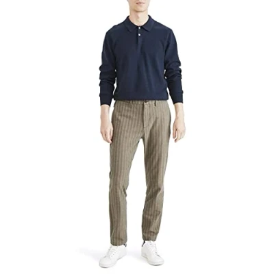 Afbeelding van Dockers Heren Smart 360 Flex Chino Slim Casual broek, Cary Hbt Otter,33W / 34L