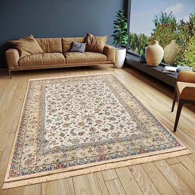 Afbeelding van Vloerkleed Djamila Crème 160x230cm Creme 123vloerkleed.nl is de online webshop voor vloerkleden en woonaccessoires.