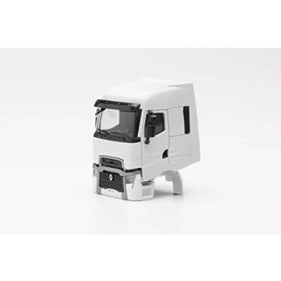 Afbeelding van herpa 085489 Modelbouwset, bestuurderscabine Renault T Facelift, 2 stuks getrouw op schaal 1:87, deelservice model vrachtwagen voor Diorama, modelbouw verzamelobject, decoratieve miniatuurmodellen van