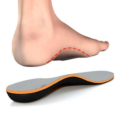 Afbeelding van PCSsole Arch Ondersteuning Sport Inlegzolen Orthopedische Inserts voor Platvoeten Pronatie Hielpijn Plantaire Fasciitis Mannen en Vrouwen (EU46 47(29.5cm))