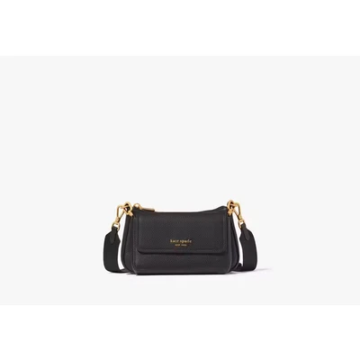 Afbeelding van kate spade new york Double UP Crossbody SET Schoudertas, Dames, Maat: One Size, Black