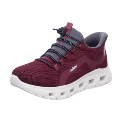 Afbeelding van Rieker M6066 Sneakers voor dames, rood, 38 EU