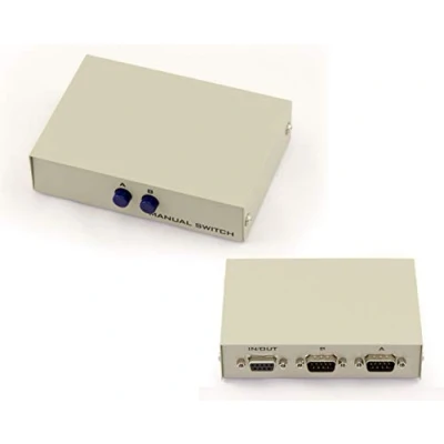 Afbeelding van KALEA INFORMATIQUE RS232 Switch RS 232 seriële gedeelde behuizing 2 poorten omkeerbaar, ingangen naar 1 uitgang of ingang uitgangen