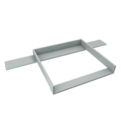 Afbeelding van REGALIK Aankleedopzetstuk voor Hemnes commode met 8 schuifladen IKEA 78cm x 80cm Afneembaar aankleedtafelopzetstuk in as Afgesloten ABS materiaal 1mm