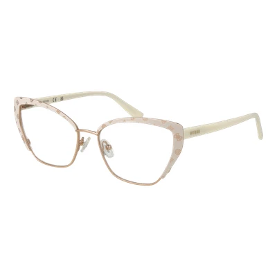 Afbeelding van Guess Donna GU50122 021 Montature da vista Metallo Bianco Cat Eye Normale
