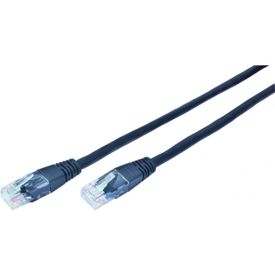 Afbeelding van CablExpert PP12 5M/BK Netwerkkabel, UTP Cat5E, zwart
