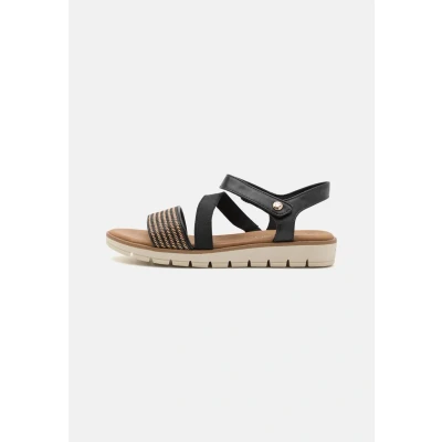 Afbeelding van MARCO TOZZI MT Soft Lining Dames Slippers en Sandalen BLACK COMB MAAT 37