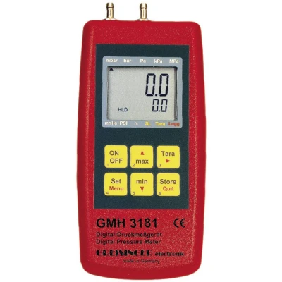 Afbeelding van Greisinger GMH 3181 07 Gasdrukmeter Luchtdruk, Niet agressieve gassen, Corrosieve gassen 0.01 0.350 bar