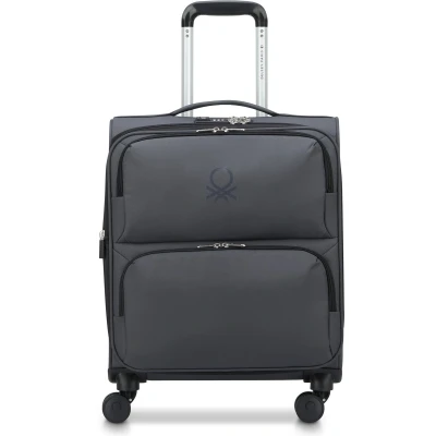 Afbeelding van Delsey Paris x United Colors Of Benetton UCB 55 cm Vergrootbare Handbagagekoffer Zwart