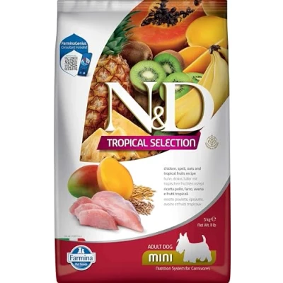 Afbeelding van N&amp;D Tropical hondenvoeding Kip small breed 5 kg