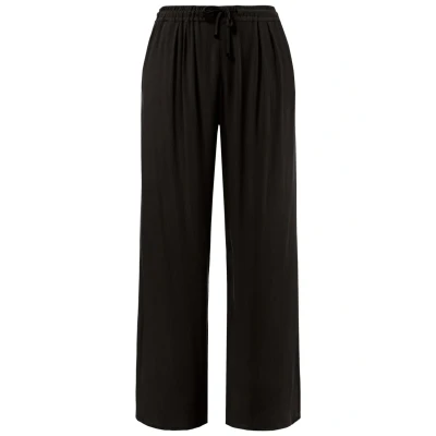 Afbeelding van Ulla Popken WIDE Palazzotrousers LONG Broek, Dames, Maat: 58/60, Black