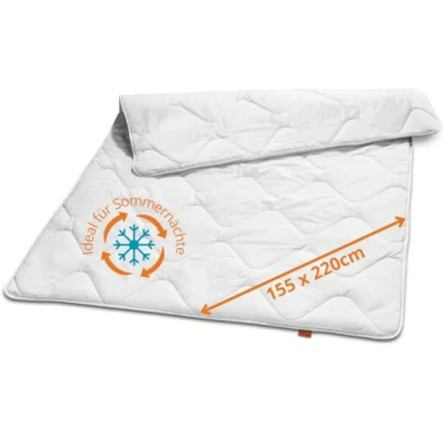 Afbeelding van Sleepling 196440 ultra licht zomerdekbed zomer dekbed microvezel Made in EU Ökotex 100 wasbaar op 60 graden 155 x 220 cm, wit