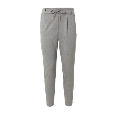 Afbeelding van ONLY gemêleerde tapered fit pantalon ONLPOPTRASH grijs