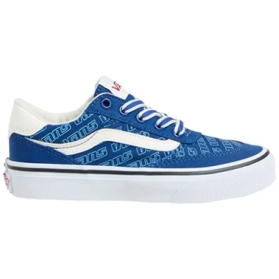 Afbeelding van Vans Brooklyn Ls Sneaker voor kinderen, uniseks, 7wm Retro Logo True Blue 00, 2.5 UK Child