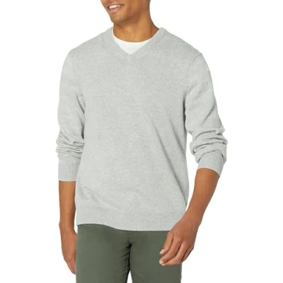 Afbeelding van Amazon Essentials Sweater met V hals voor heren,lichtgrijs Hei,XL XXL