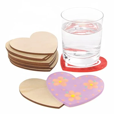 Afbeelding van Baker Ross AX685 Hart Coasters 10 stuks thee pauzes voor kinderen, ideaal kunst en ambachten Valentijnsdag of moederdag activiteiten