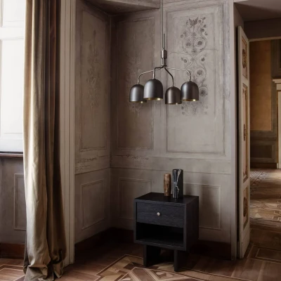 Afbeelding van Gubi Kroonluchter Howard 4 lamps Ø 66 cm brons