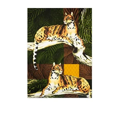 Afbeelding van Excelsa Leopard keukendoek, 100% katoen, 70 x 50 cm, met oogje