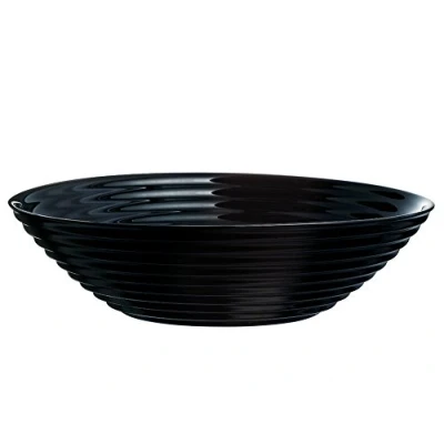 Afbeelding van Dajar Schaal/soepbord Harena Luminarc, glas, zwart, 20 x 5,3 cm