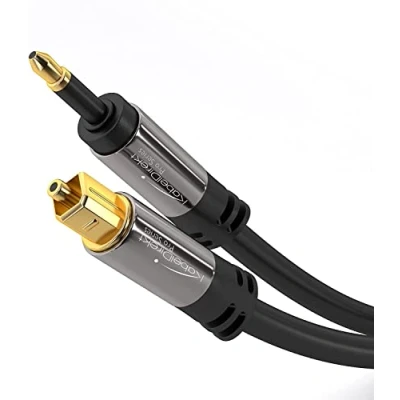 Afbeelding van KabelDirekt Mini TOSLINK kabel 1,5 m (optische &gt; TOSLINK) PRO Series