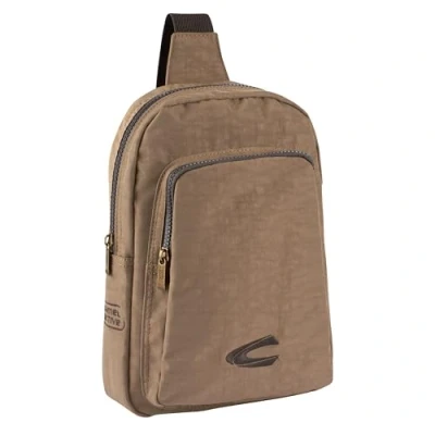 Afbeelding van camel active bags Journey heren handtas sling bag rugzak middelgroot beige, Medium, Klassiek