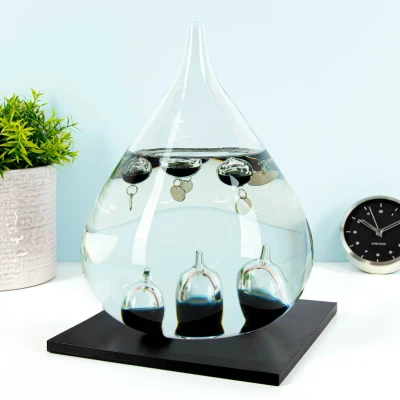 Afbeelding van MikaMax Galileo Thermometer Uniek Design Temperatuurmeter Barometer Wetenschap Bureau Decoratie