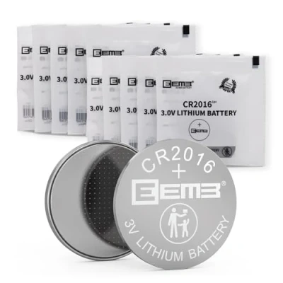 Afbeelding van EEMB 10 PACK CR2016 Batterij 3V Lithium Knop Coin Cell Batterijen 2016 ECR2016 DL2016 LM2016 voor autosleutel FOB&#039;s Horloges Calculators Garage Deuropeners Speelgoed LED Lichten