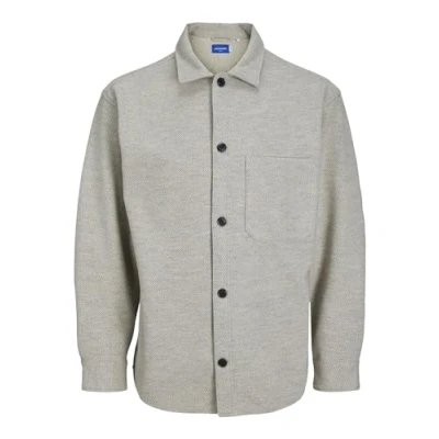 Afbeelding van JACK&amp;JONES JORZAC MELANGE OVERSHIRT LS Heren Overhemd Maat L