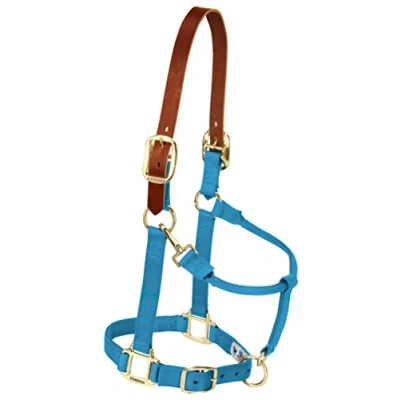 Afbeelding van Weaver Leather Verstelbare Breakaway Nylon Paard Halter, Orkaan Blauw, Weanling/Pony