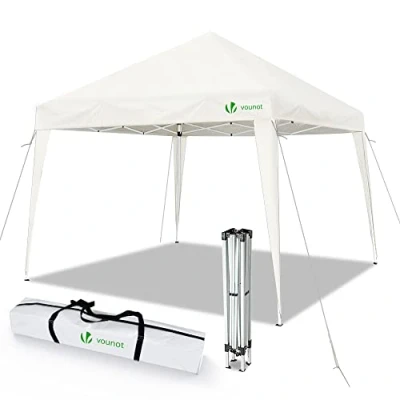 Afbeelding van vounot Tuinpaviljoen, 3 x m, opvouwbaar, voor de tuin, snel te installeren, opvouwbaar zonnedak camping, festival, strand, inclusief draagtas
