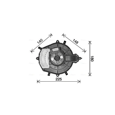 Afbeelding van Ava Cooling Kachelventilator CN8316