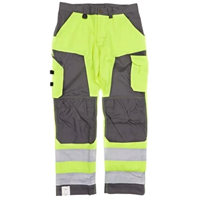Afbeelding van Blaklader Werkbroek HIgh Vis zonder spijkerzakken 1566 1811 Geel/Medium Grijs C54