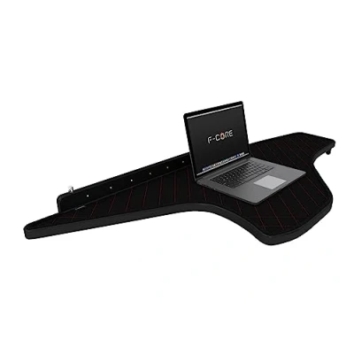 Afbeelding van F CORE Tafels op het dashboard vrachtwagen compatibel voor DAF XG+ XG XF NG 10.21 Midden ZWART/ROOD