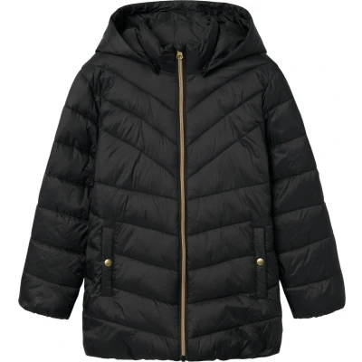 Afbeelding van NAME IT Meisjes NKFMONEY Jacket PB gewatteerde jas, zwart, 140, 140 cm
