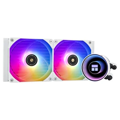 Afbeelding van Thermalright Frozen Notte 240 White ARGB waterkoeling, CPU koeling, koelingspecificaties, dubbele PWM fan, S FDB V2 lager, geschikt voor AMD AM4/ Intel LGA 1700/1150/1151/1200/2011