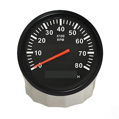 Afbeelding van ELING Universele Toerenteller 8000RPM Tachometer voor Auto Marine Yacht Voertuig met Rode Backlight 85mm 9 32V