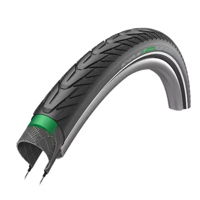 Afbeelding van Schwalbe Buitenband Plus GreenGuard 27.5 x 2.00&quot; / 50 584 mm zwart met reflectie