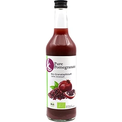 Afbeelding van Biologisch granaatappelsap 100% direct sap natuurlijk troebel koudgeperst ongefilterd, 500 ml