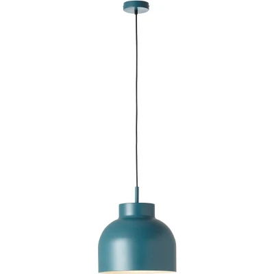 Afbeelding van BRILLIANT lamp, Sven hanglamp 1 vlammig turkoois, metaal, 1x A60, E27, 40W, normale lampen (niet meegeleverd), A++