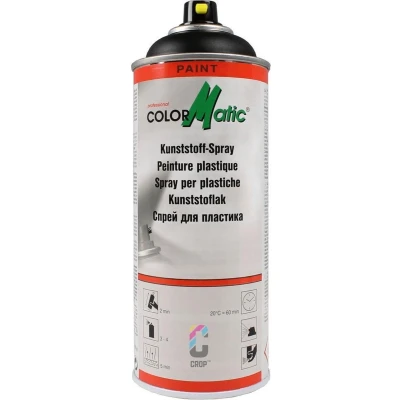Afbeelding van colormatic bumperspray ps12 zwart 856600 400 ml