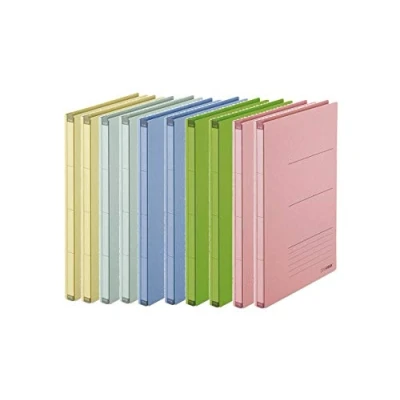 Afbeelding van PLUS Japan, Zero Max Ruimtebesparende mappen op kleur gesorteerd, 10 stuks (1 x ordners)