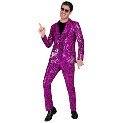 Afbeelding van Widmann Pooier Kostuum Goldy Safari Mega Pimp Man Goud Medium Carnavalskleding Verkleedkleding
