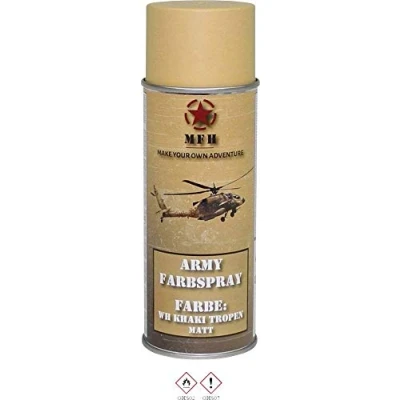 Afbeelding van MFH 40350 Farbspray WH KHAKI TROPEN matt RAL 1002 400ml Sand Gelb (matt) 1 St. (B x H) 6.5cm 20cm