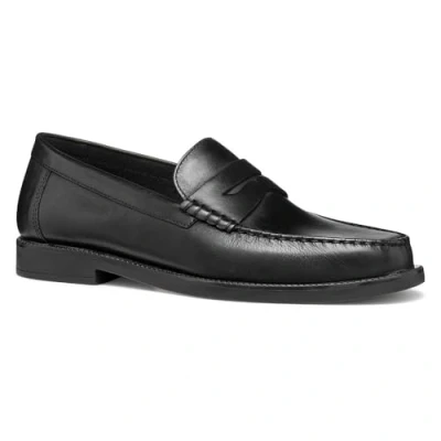 Afbeelding van Geox Recanati Instappers, Heren, Maat: 44, Black Kalfsleer