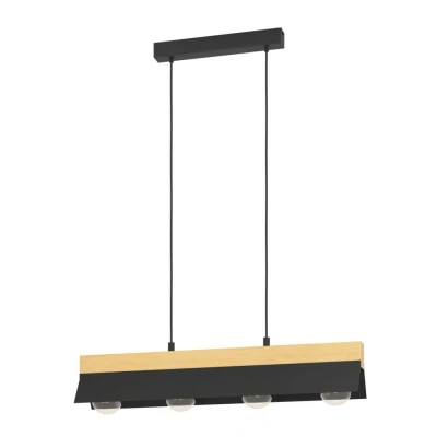 Afbeelding van EGLO Tarrafo Hanglamp E27 88 cm Zwart/Bruin