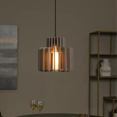 Afbeelding van Lucide ROLLO Hanglamp 1xE27 Taupe