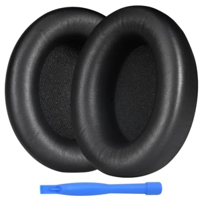 Afbeelding van Vervangende Oorkussens voor Beats Studio Pro Wireless Noise Cancelling Hoofdtelefoon van MMOBIEL Memory Foam en Protein PU Koptelefoon Isolation Earpads Zwart