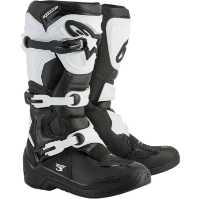 Afbeelding van Alpinestars 2024 Tech 3 Crosslaarzen Zwart / Wit maat 48
