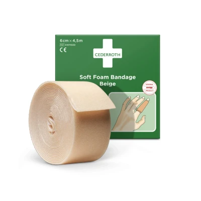 Afbeelding van Cederroth Soft Foam Bandage Beige 6 cm x 4,5 m
