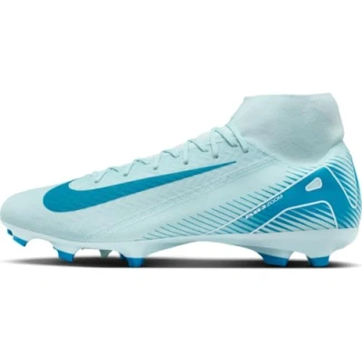 Afbeelding van Nike Performance ZM 10 ACAD FG/MG Unisex Voetbalschoenen met kunststof noppen, Maat: 42.5, Glacier blue/blue orbit Textiel/ synthetisch